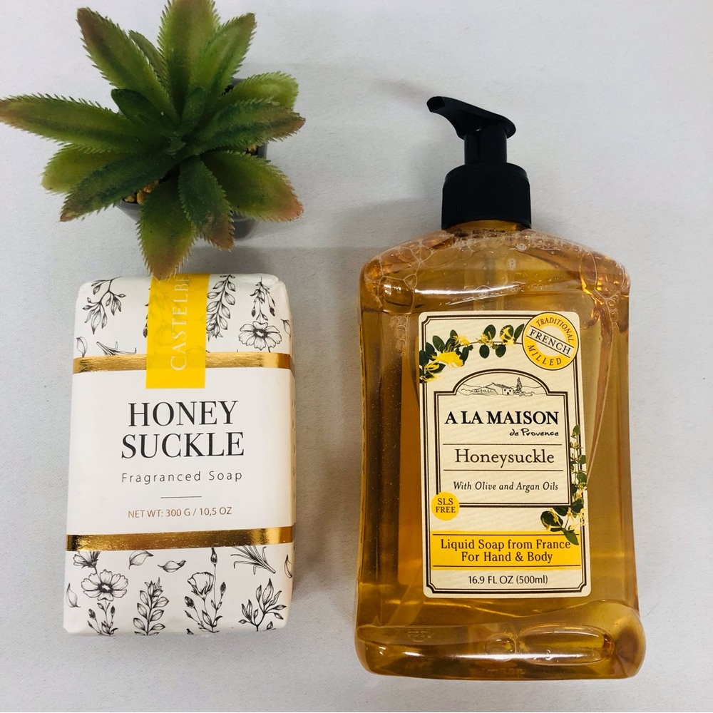 NWT Honey Suckle Soaps Liquid and Bar